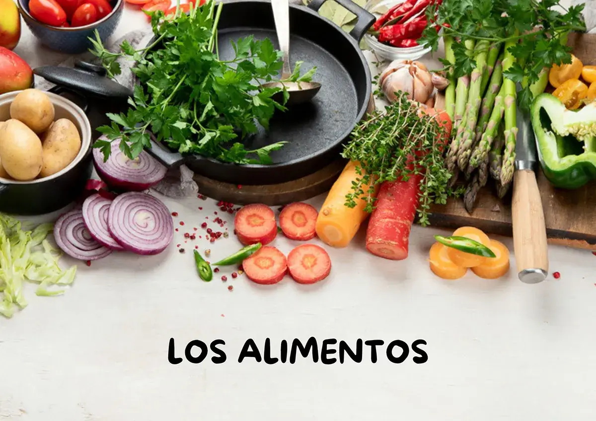 stránka prezentace s fotofrafií zeleniny