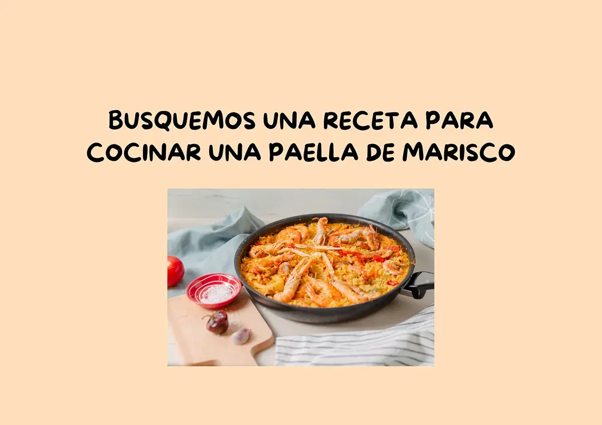 stránka prezentace s fotografií paelly